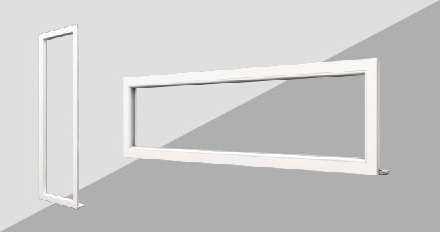 Châssis fixes PVC / ALU