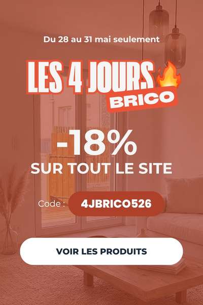 Flash opé 3 jours Brico : 18% sur tous les produits !