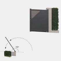 Pose en applique avec pilier de 100x100
