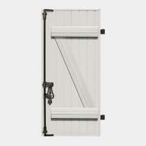Barre et écharpe en PVC modèle Z (2 vantaux)