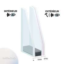Vitrage SP10 (NF P 78-406) Fe / 12 Argon / 4 Satinovo classe 5