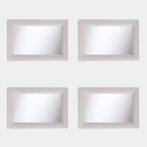 4 hublots 530X365mm cadre PVC avec vitrage 3/8/3 transparent