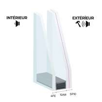 Vitrage SP10 (NF P 78-406) / 12 Argon / 4 Fe classe 5