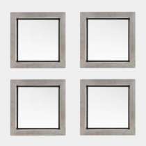 4 hublots carrés 310X310mm cadre INOX vitrage transparent