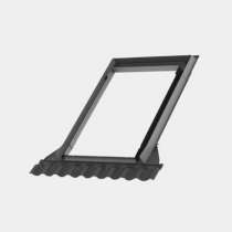 Raccord EW pour remplacement pour tuiles pose standard + isolant gris anthracite 55x78