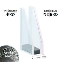 Vitrage SP10 (NF P 78-406) Fe / 12 Argon / 4 Delta Mat classe 5