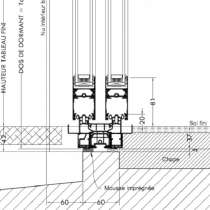 Seuil encastré PMR (intérieur/extérieur)