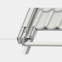 Raccord EDJ pour tuiles jusqu’à 90mm pose encastrée Gris anthracite 55x78