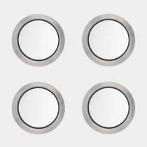 4 hublots ronds Ø330mm cadre INOX vitrage transparent
