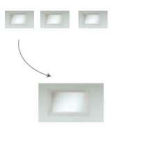 3 hublots 530X365mm cadre PVC avec vitrage 3/8/3 transparent