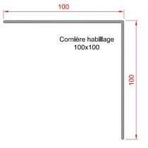 Kit cornières d'habillage 90° PVC dans le cas d'une rénovation cornière 10x10 à adapter sur place (4 côtés) - Couleur Menuiserie (Hors blanc)