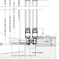 Seuil encastré PMR (intérieur)