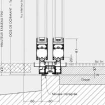 Seuil encastré PMR (intérieur/extérieur)