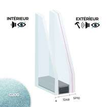 Vitrage SP10 (NF P 78-406) Fe / 12 Argon / 4 G200 classe 5