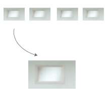 4 hublots 530X365mm cade PVC avec vitrage 3/8/3 transparent