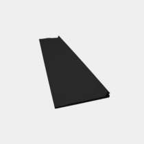 Sous face cache rail PVC Noir 9005