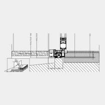 Seuil encastré PMR (intérieur)