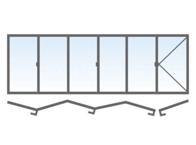 6 vantaux (5 + 1)