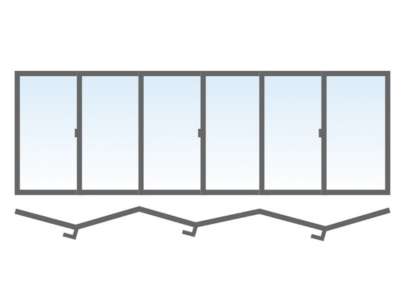 6 vantaux (6 + 0)