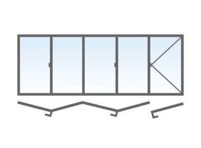 5 vantaux (4 + 1)