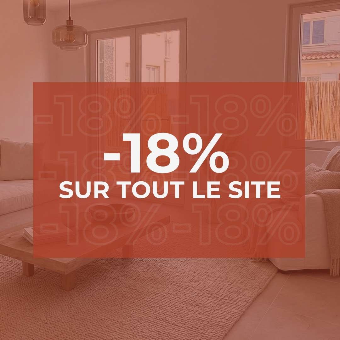 FLASH : 18% pendant 4 jours seulement sur tout le site !