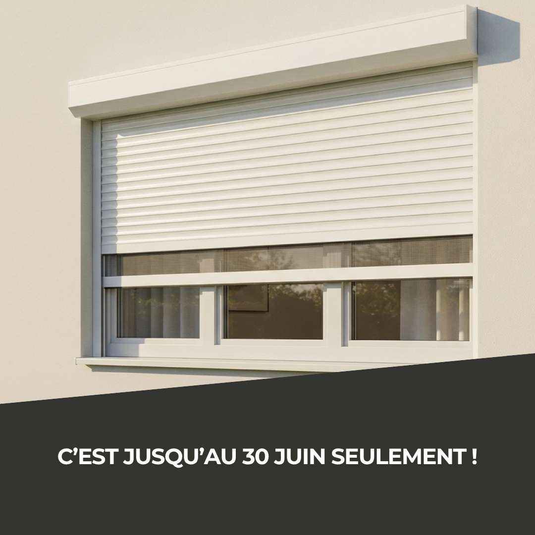 25% sur une sélection de volets roulants avec moustiquaire