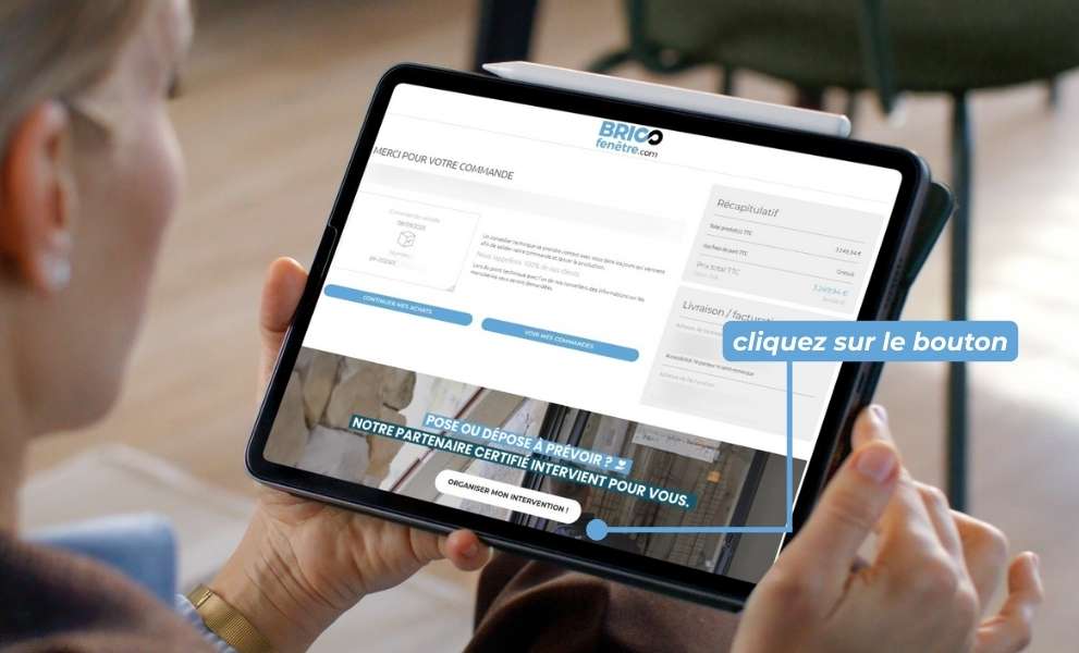 Validation de la commande Brico Fenêtre