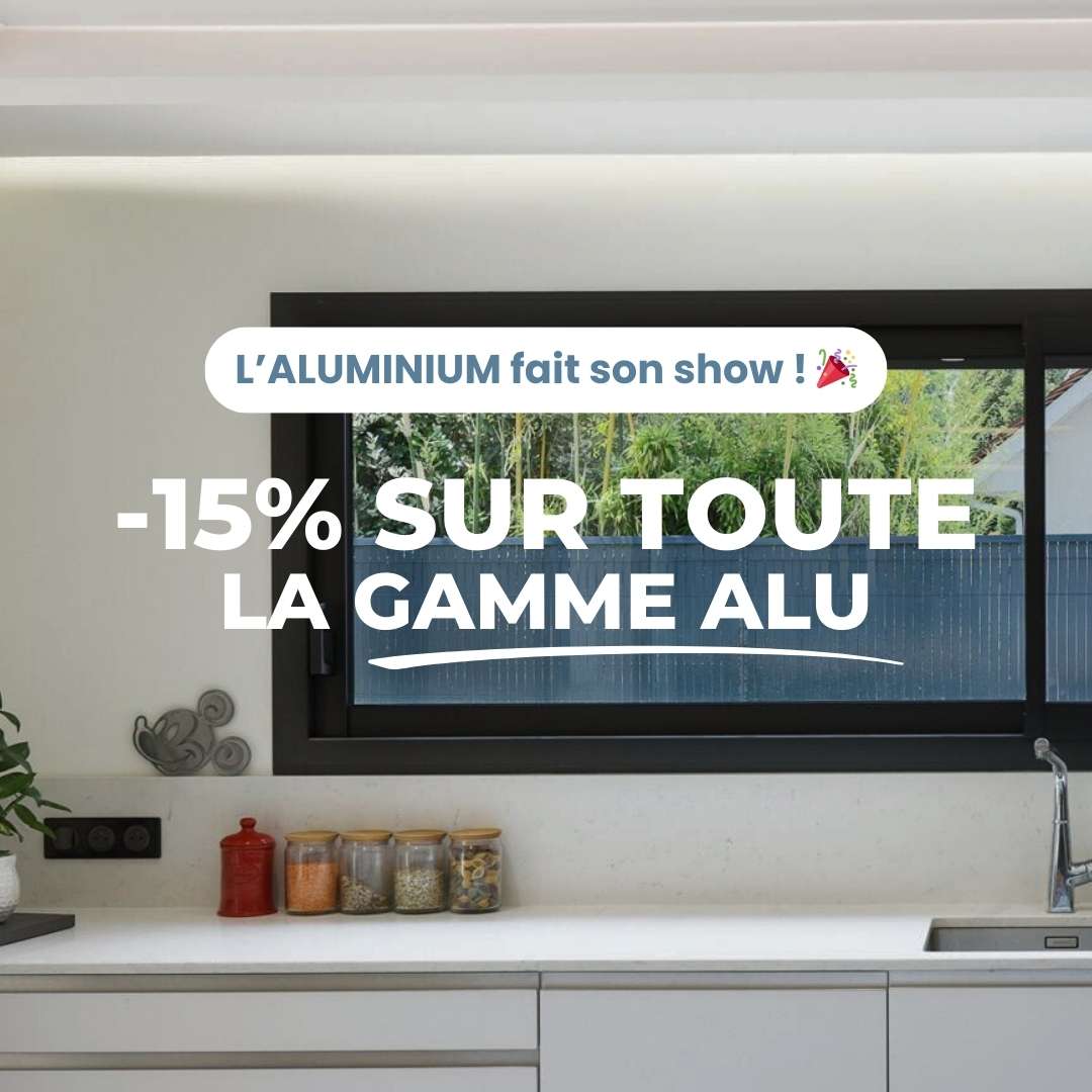 15% sur tout l'ALU du site jusqu'au 17/06 !