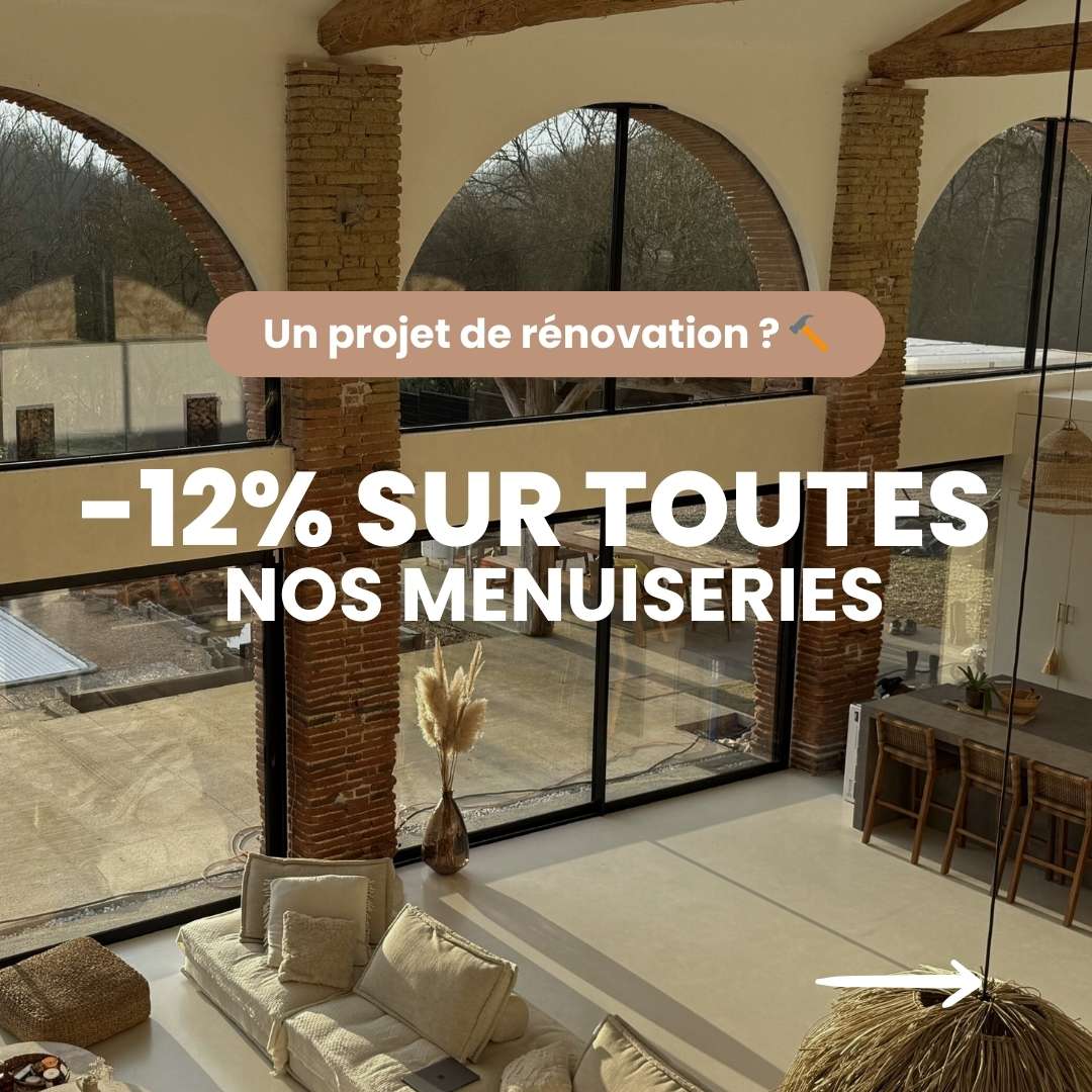 12% sur le PVC, l'ALU et le bois jusqu'au 31/03/25