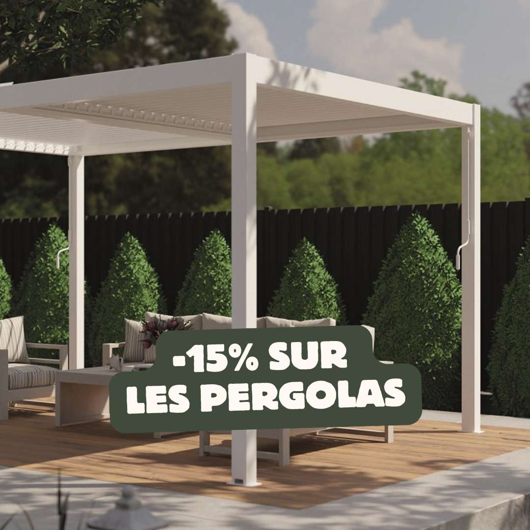 15% sur les pergolas jusqu'au 31/03/25