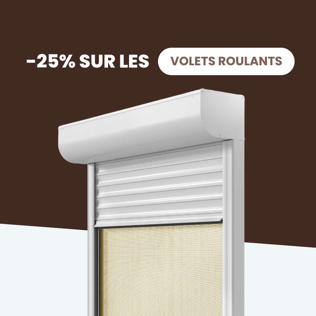 25% de remise sur les volets roulants rénovation moustiquaire-store jusqu'au 30/06 !