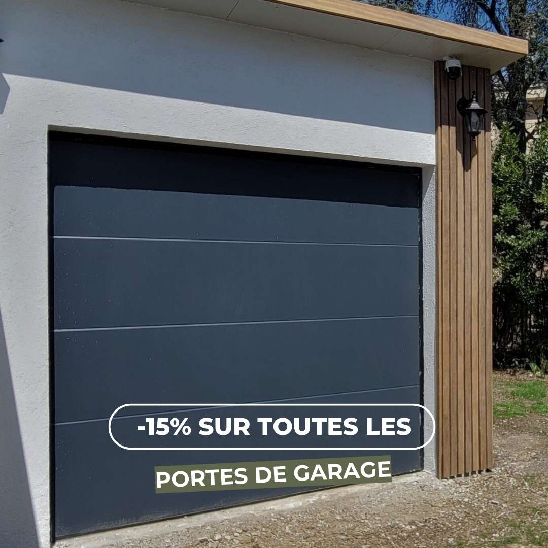 15% de remise sur les portes de garage jusqu'au 31 mai !
