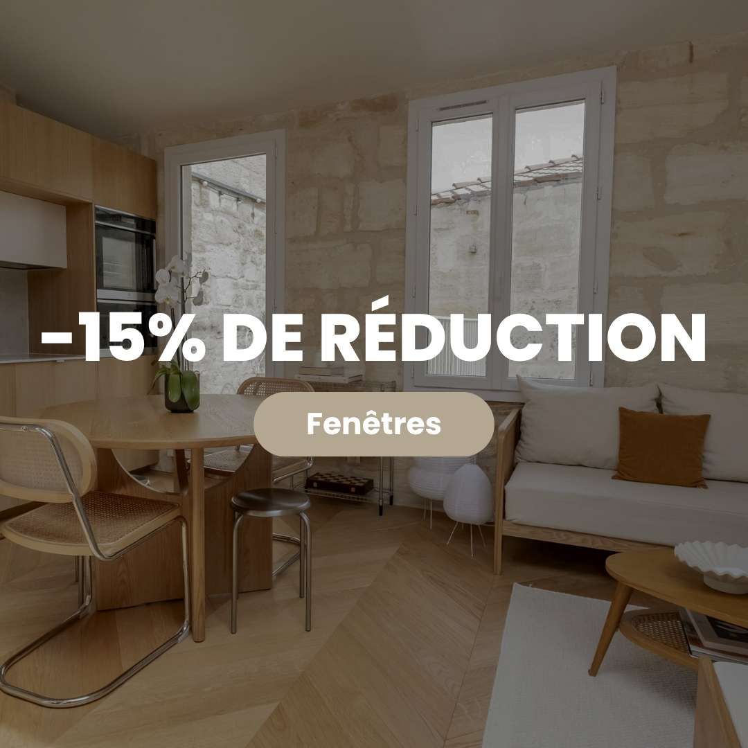 DERNIERE MINUTE : 15% sur TOUT le PVC du site, comme les fenêtres, jusqu'au 23/06 !