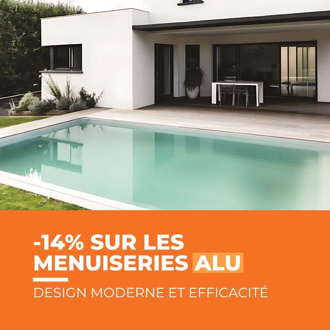 14% sur une sélection de menuiseries ALU jusqu'au 31/08/25 !