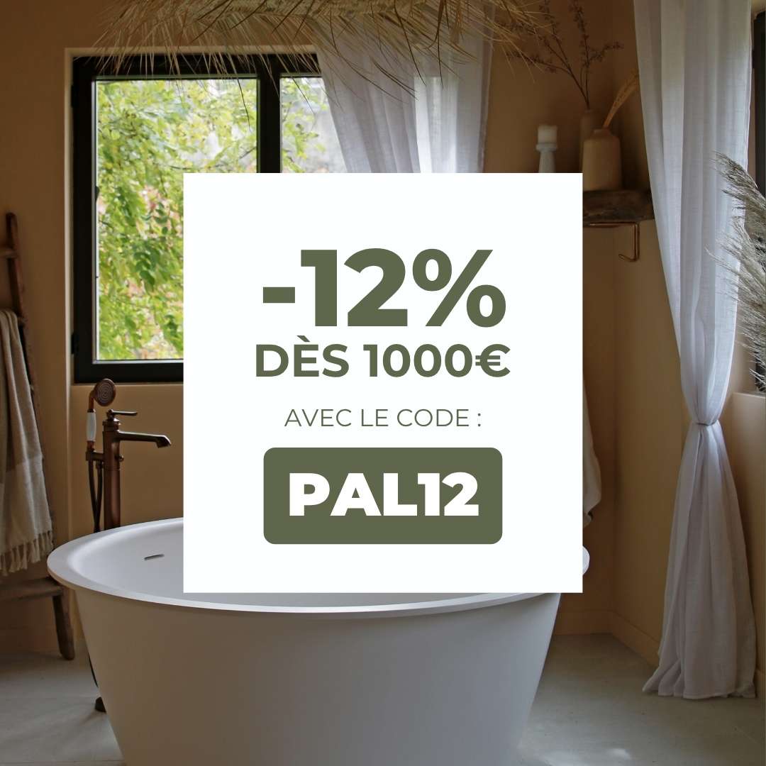 12% de remise sur votre panier dès 1000€ jusqu'au 22/07 !