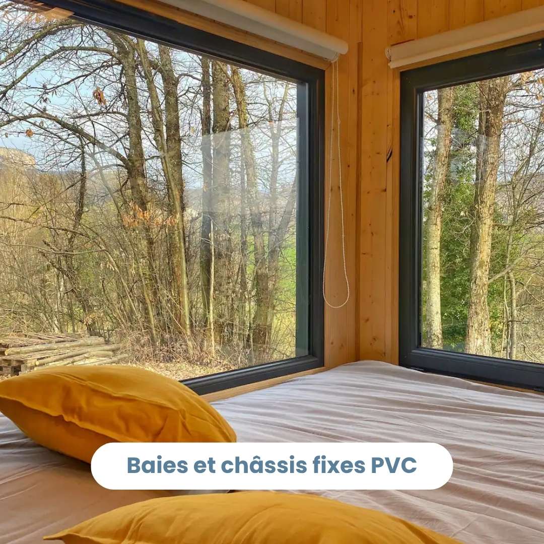 15% sur les châssis fixes PVC jusqu'au 31/07 !