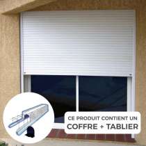 volet roulant tunnel pvc manivelle avec coffre et tablier