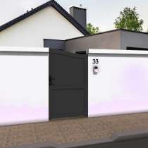 Portillon chapeau de gendarme en ALU gris anthracite