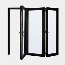 Porte pliante ALU 3 vantaux (3+0) ouverte