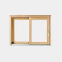 Visuel produit fenêtre Coulissante à relevage Bois gamme Oxygène 1 vantail + 1 fixe