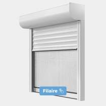 Volet roulant ALU Rénovation motorisation filaire avec moustiquaire intégrée