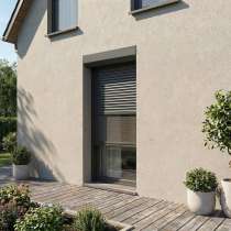 Volet roulant rénovation radio avec moustiquaire intégrée gris anthracite pose en tunnel