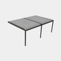 Pergola Bioclimatique appui façade 3 pieds