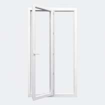 Porte Fenêtre PVC gamme Design 1 vantail à la française 1 fixe ouvert