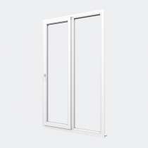 Porte Fenêtre PVC gamme Design 1 vantail oscillo-battant 1 fixe fermé