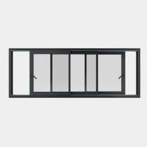 Fenêtre coulissante ALU gamme Titans 3 vantaux 3 rails ouvert