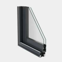 Baie coulissante alu 2 rails