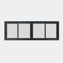 Fenetre coulissante ALU 6 vantaux 3 rails fermé