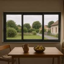 Fenetre coulissante ALU  3 rails ambiance