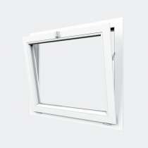 Fenêtre PVC gamme Confort 1 vantail ouverture soufflet abattant ouvert